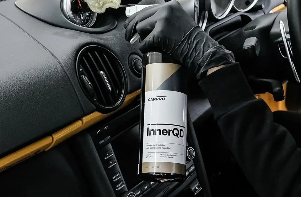 Polished paintwork reflecting light after a premium detail